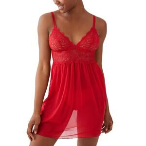 b.tempt'd by Wacoal Women's It's On Lace Chemise Red Size M 0049